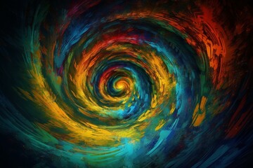 vibrant swirl. Generative AI