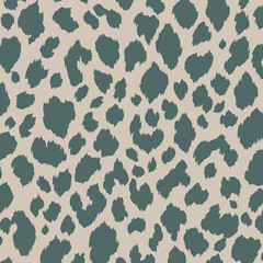 Seamless Animal Leopard Cheetah Fur Print Pattern Vector