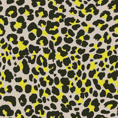 Seamless Animal Leopard Cheetah Fur Print Pattern Vector