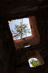 Naklejka premium Jaunauce Lutheran Church ruins, Latvia.