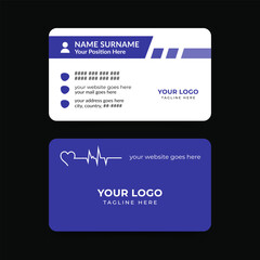 Business card design for medical doctor