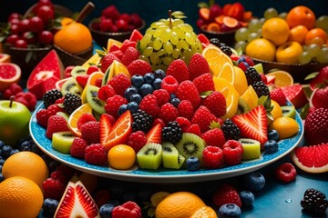 fruit and vegetables with amazing colors