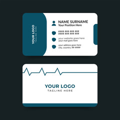 medical health care doctor visiting card template
