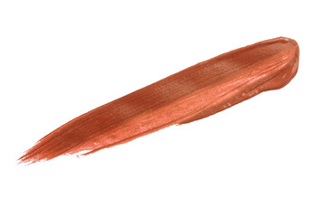 Obraz premium Smudged lipsticks isolated on white background