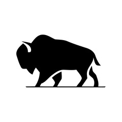 Black bull vector icon