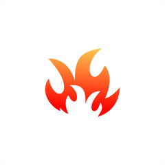 burning fire symbol vector logo design,fire logo,burning red