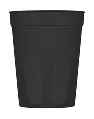 Cardboard or plastic coffee cup. vector illustration