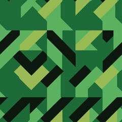 Illustration Vector seamless pattern of Geometric