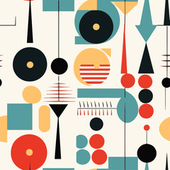 Illustration Vector seamless pattern of Geometric