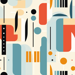 Illustration Vector seamless pattern of Geometric