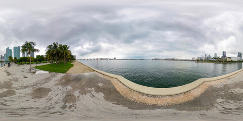 360 equirectangular photo Museum Park Downtown Miami