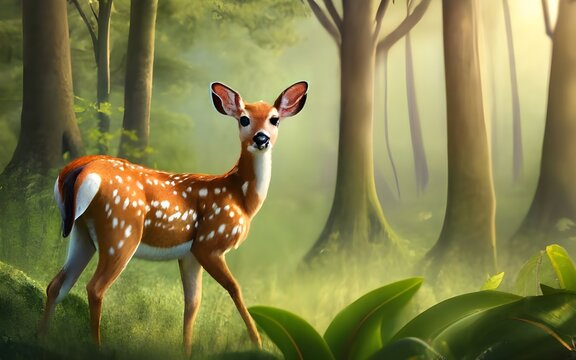 Deer In The Forest