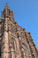 cathedral of  Strasbourg in France characterized by the missing bell tower In fact it only has one