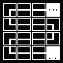 maze icon.block Art Style Design Isolated On White Background