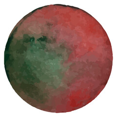 Watercolor shapes dots. Watercolors blobs. Colorful watercolor hand painted circles. Round stains