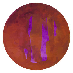 Watercolor shapes dots. Watercolors blobs. Colorful watercolor hand painted circles. Round stains