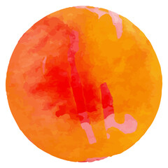 Watercolor shapes dots. Watercolors blobs. Colorful watercolor hand painted circles. Round stains