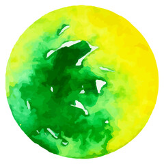 Watercolor shapes dots. Watercolors blobs. Colorful watercolor hand painted circles. Round stains