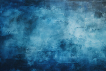 Fototapeta premium Blue textured wallpaper, in the style of bright backgrounds, shaped canvas, black background, stains/washes, light sky-blue and dark navy.