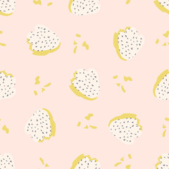 Midcentury modern floral vector endless vector pattern. Organic summer gender neutral 70s matisse wallpaper. 