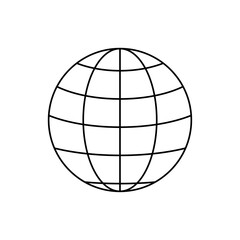 world international earth globe icon vector illustration