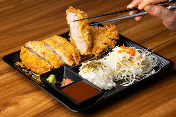 Delicious pork cutlet