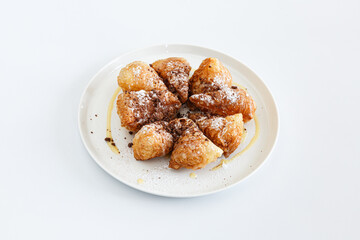Roti with chocolate and Condensed Milk.Delicious high-calorie menu.