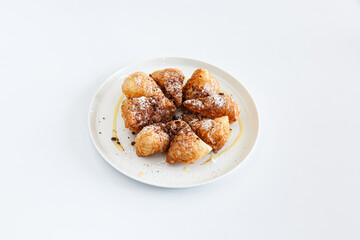 Roti with chocolate and Condensed Milk.Delicious high-calorie menu.