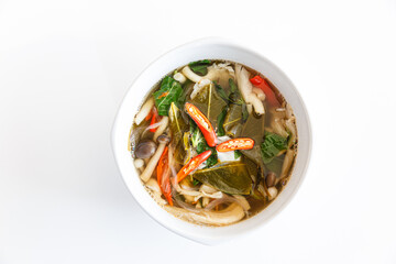 Three Mushroom Curry, a delicious food meal .northeastern Thai food