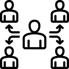 Delegation Outline Icon