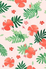 seamless pattern with flowers