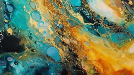 the most detailed and vibrant acrylic flow painting.Generative AI - obrazy, fototapety, plakaty