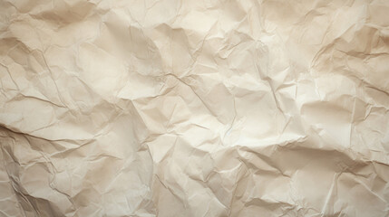 A light beige crumpled paper HD texture background Highly Detailed