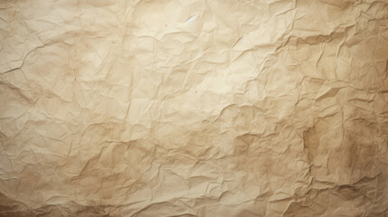 Fototapeta premium A light beige crumpled paper HD texture background Highly Detailed