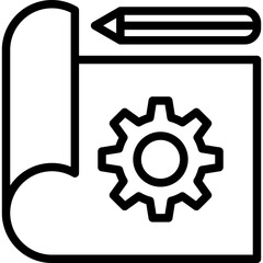 Blueprint Outline Icon