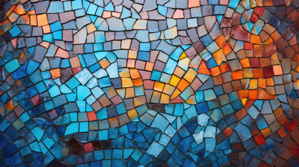 A colorful mosaic HD texture background Highly Detailed