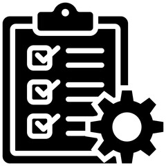 Business Project Glyph Icon