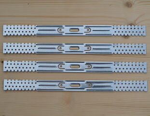 Partitioning or drylining bracket. Ceiling and wall brackets for profiles mounting  