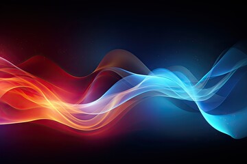 abstract energy wave background - generative ai