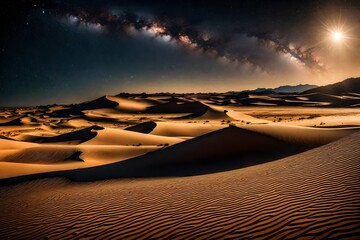 Naklejka premium sunrise in the desert