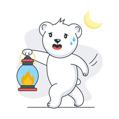 Holding Lantern 