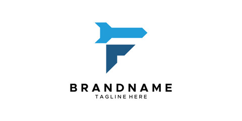 a graphic image with an F rocket theme, on a white background. graphic vector base.