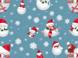 christmas background with santa claus, ai generative 