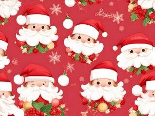 christmas santa claus background,  ai generative 