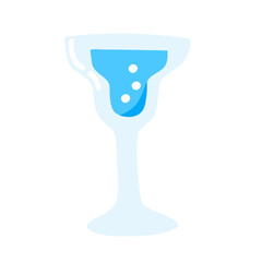 Water glass icon in flat style