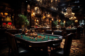 Fototapeta premium Interior of Luxury and elegant casino