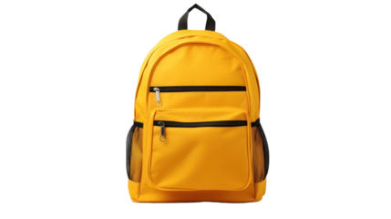 school bag on transparent background