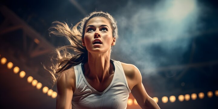 Spielerin im Trikot auf dem Feld