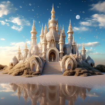 Schloss aus Sand Aladin M&auml;rchen Islam Arabisch Castle of sand Aladdin fairy tale Islam Arabic