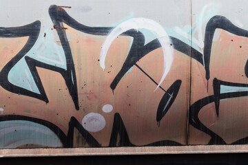 Cracked and abstract grunge texture. Aged material surface backdrop. Weathered effect pattern. Old and dirty background.